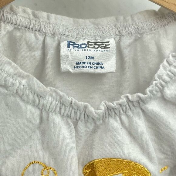 ProEdge By Knights Apparel Baby Iowa Hawkeyes Dress Elastic Waist Yellow 12M - Picture 6 of 7